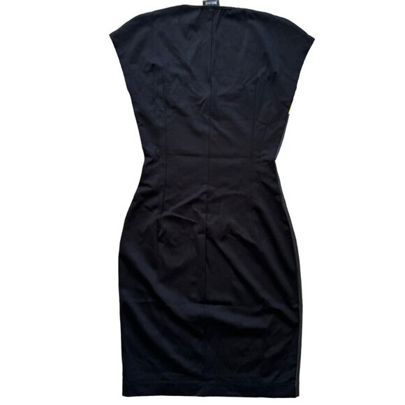 NWT Just Cavalli Bodycon Graphic Print Palm Tree Knee Length Dress Size 42 - Picture 5 of 13